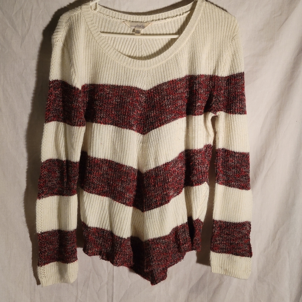 Charming Charlie Stripped Knit Sweater